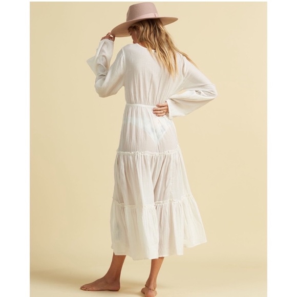 Billabong x Salty Blonde White Maxi Coverup Dress - Picture 6 of 11
